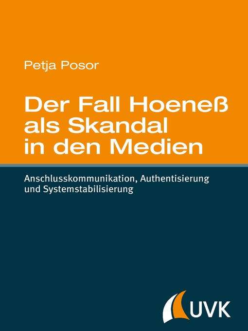 Title details for Der Fall Hoeneß als Skandal in den Medien by Petja Posor - Available